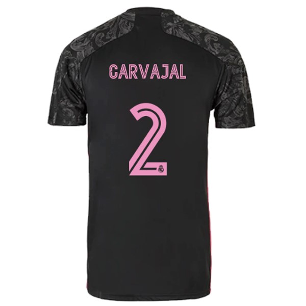 Camiseta Real Madrid Tercera Equipación NO.2 Carvajal 2020-2021 Negro